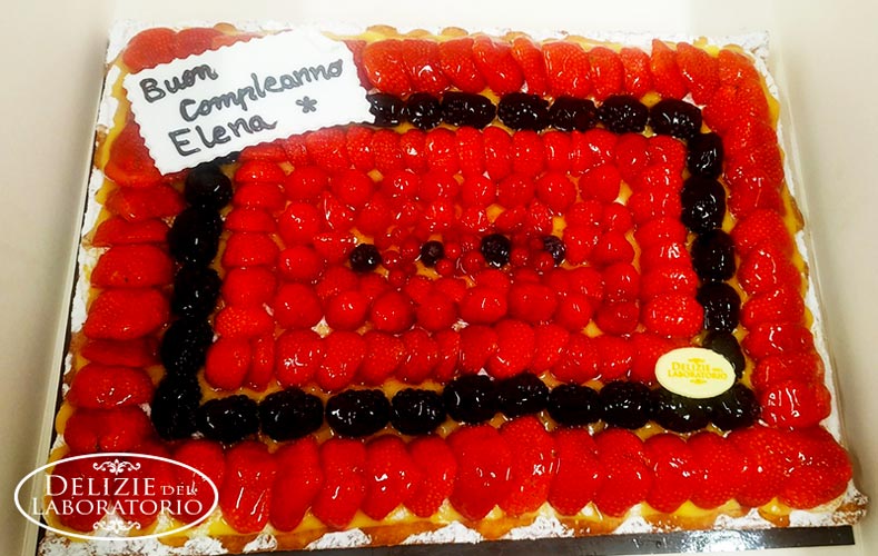 Torta di frutta fresca Milano: compleanno Elena