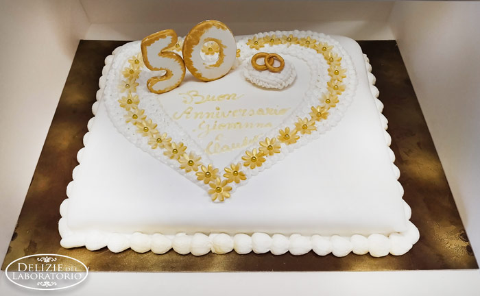Torta Personalizzata Cake Design Nozze Oro Milano 01