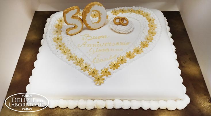 Torta personalizzata cake design per nozze d'oro a Milano Torta personalizzata cake design per nozze d'oro a Milano
